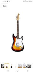 lot 6048 image: Donner DST-1S Solid Full-Size 39 Inch Electric Guitar Sunset Yellow - Does Come With Donner Soft Case