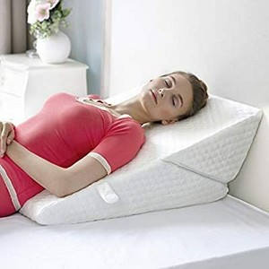 lot 6079 image: Adjustable Bed Wedge Pillow  Exclusive 7-in-1 Incline and Positioner Memory Foam Pillow for Sleeping. 9 or 12 Inch - Adjust To Your Comfort  Helps With Acid Reflux, Gerd, Heartburn, Back & Knee Pain