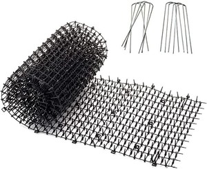 lot 7017 image: Homarden Garden Cat Scat Mats - Anti-cat And Pest Prickle Strips (set Of 6)