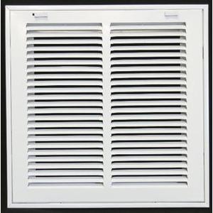 lot 8030 image: 12 X 12 Steel Return Air Filter Grille For 1 Filter - Removable Facedoor -