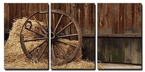 lot 8033 image: 3 Piece Canvas Wall Art