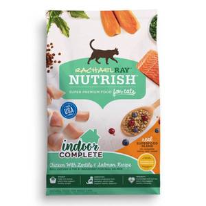 lot 9016 image: Rachael Ray Nutrish Indoor Complete Chicken with Salmon & Lentils Dry Cat Food - 14lbs
