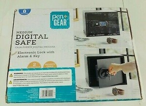 lot 9017 image: Pengear Medium Digital Safe Electronic Lock With Alarm And Key