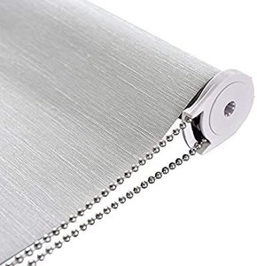 lot 9025 image: ALLBRIGHT Thermal Insulated Fabric 100% Blackout UV Protection Striped Jacquard Roller Shades