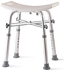 lot 9033 image: Dr Kays Adjustable Height Bath And Shower Chair shower Bench Open Box.