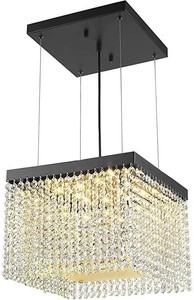 lot 9034 image: Modern LED Crystal Pendant Lighting