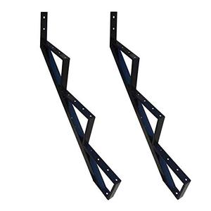 lot 9070 image: MTB Steel Step Stair Riser - 3 Step for Deck Height 27 (2 Pack) Stair Stringer Step Stringer