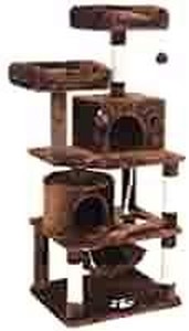 lot 9098 image: BEWISHOME Cat Tree Condo Furniture Kitten Activity Tower Pet Kitty Play House