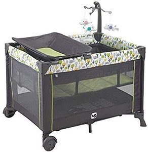 lot 9105 image: Portable Playard,Sturdy Play Yard with Comfortable Mattress and Changing Station