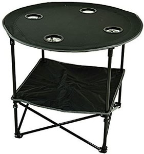 lot 1008 image: Picnic at Ascot Canvas Travel folding Table, Black