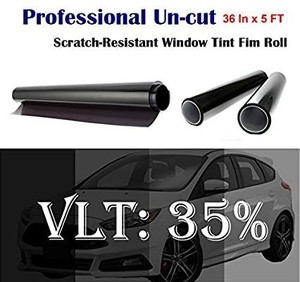 lot 6149 image: Mkbrother Uncut Roll Window Tint Film 35% VLT 36 in x 5 Ft Feet Car Home Office Glasss