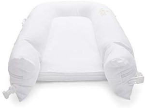 lot 6154 image: DockATot Deluxe Dock (Pristine White) - The All in One Baby Lounger - Perfect for Co Sleeping - Suitable from 0-8 Months (Pristine White)