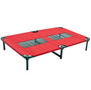 lot 8096 image: Lucky Dog Elevated Pet Bed, Red, X-Large, 48L