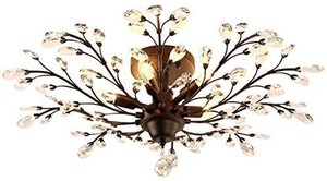 lot 8099 image: vintage crystal branches light