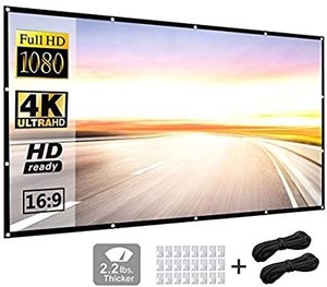 lot 8112 image: projector screen with stand