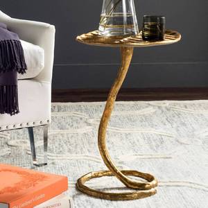 lot 1010 image: Travers Side Table - Gold - Safavieh