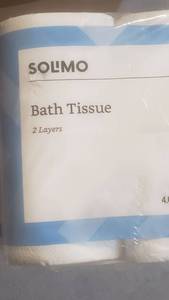 lot 6193 image: Solimo 2-ply Toilet Paper, 350 Sheets Per Roll, 6 Count