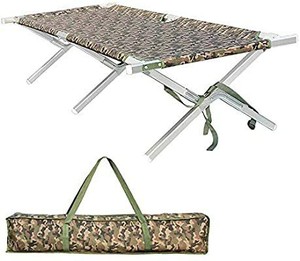 lot 6207 image: Shaddock Fishing Portable Folding Camping Cot - Aluminum Military Grade Cot Sleeping Bed Cot with Zippered Storage Bag Perfect for Base Camp, Travel Hunting - Test 400 lbs Weight Capacity