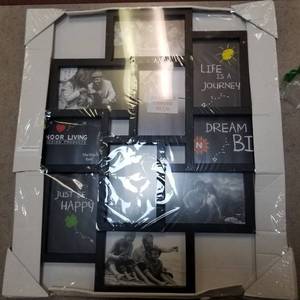 lot 9141 image: Noor Living 6x4 inch 10 Picture Frame