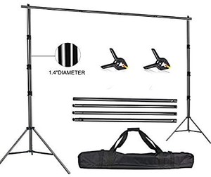 lot 9153 image: FUDESY Photo Video Studio 10 x 10Ft Heavy Duty Adjustable Backdrop Stand