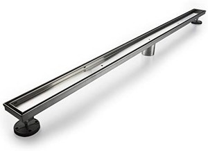 lot 9159 image: Neodrain 60-Inch Linear Shower Drain with Tile insert Grate