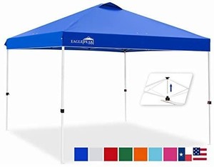 lot 9163 image: EAGLE PEAK 10�� x 10 Pop Up Canopy Tent Instant Outdoor Canopy Easy Set-up Straight Leg