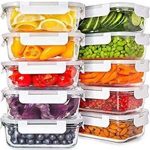 lot 1076 image: glass food containers