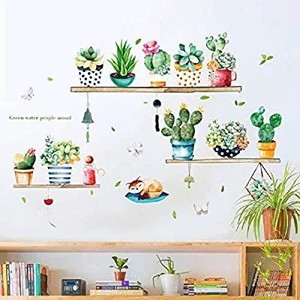 lot 1077 image: cactus wall decal