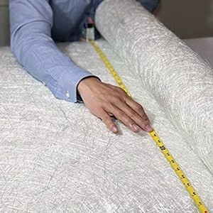 lot 6214 image: Fiberglass Chopped Strand Mat Cloth 50 Tall  CSM GRP  Molding Roofing Boat Marine Repair with E-Glass Fiber Roll  Resin & Epoxy Compatible