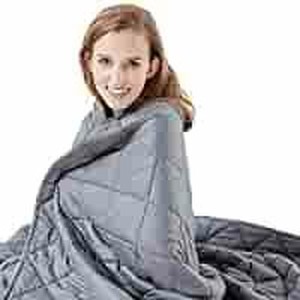 lot 6221 image: Hypnoser Weighted Blanket (20 lbs, 48x72, Twin Size) for Adult  Diamond Heavy Blanket  100% Cotton Material with Glass Beads