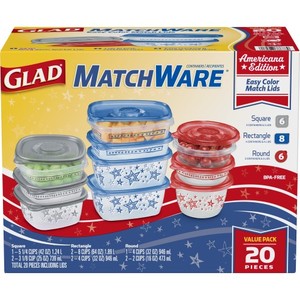 lot 6234 image: Gladware - Matchware Value Pack - 20ct