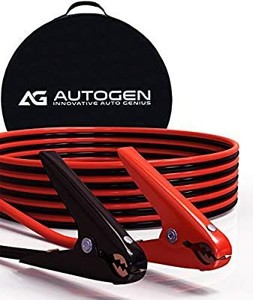 lot 6264 image: AUTOGEN Jumper Cables, 2 Gauge 25 Feet 800A Heavy Duty Booster Cables with Professional Grade Clamps and Carry Bag - 2AWG x 25Ft