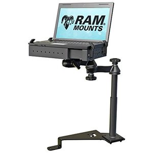 lot 9166 image: RAM No-Drill Laptop Mount for the 2015 - 2017 Ford F-150 and Transit Connect