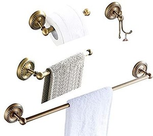 lot 9176 image: WINCASE Modern Style 4 Piece Bath Hardware Accessory Set
