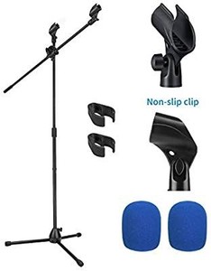 lot 9190 image: Moukey MMs-3 Mic Stand, Tripod Boom Microphone Stand