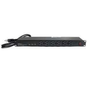 lot 9207 image: StarTech Rackmount PDU with 16 Outlets and Surge Protection - 1U