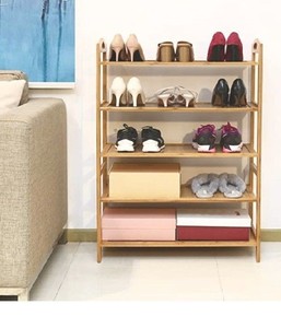 lot 1149 image: HOMFA Bamboo Shoe Rack 5-Tier Entryway Shoe Shelf Storage Organizer Free Standing Shelves