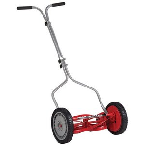 lot 1150 image: American Lawn Mower Company 1304-14 14-Inch 5-Blade Push Reel Lawn Mower, Red