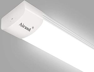 lot 1145 image: LED Ceiling Light Fixture 4FT, LED Shop Light Fixture 5000K, Airand IP66 Waterproof LED Garage Light Closet Light Under Cabinet Light, 36W 3600 LUX LED Tube Shop Light Work Light for Shop,Hallway