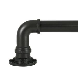 lot 1166 image: 1 DECOPOLITAN INDUSTRIAL DRAPERY ROD SET BLACK 72-144