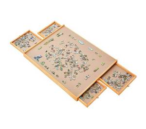 lot 1172 image: Jumbo Size 1500 Pieces Puzzles, Puzzle Board, Puzzle Table, Puzzle Tables for Adults, Puzzle Boards and Storage, Puzzle Tray, Jigsaw Puzzle Table, Weight 2.0 LBS-5 KGS