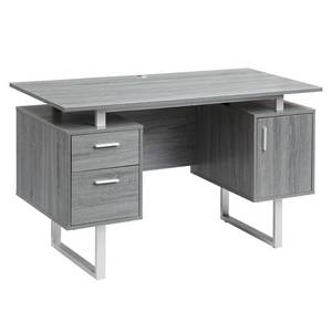 lot 1190 image: Modern Office Desk with Storage Gray - Techni Mobili