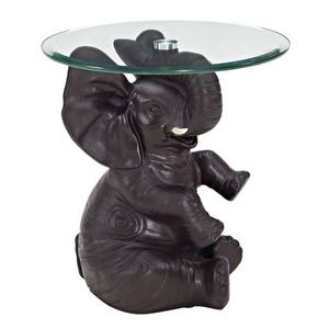 lot 1191 image: Powell Furniture Ernie Elephant, Dark Brown Accent Table,