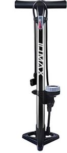 lot 1161 image: IDMAX Bike Pump, Ergonomic Bike Floor Pump Bicycle Tire Air Pump Portable Inflator Pump with Gauge & Smart Valve Head, 160 psi, Compatible with Universal Presta and Schrader Valve (Black)