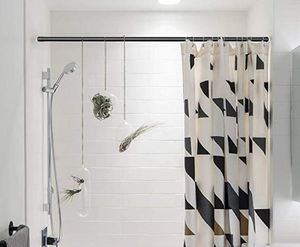 lot 1178 image: Crafts Graphy Tension Curtain Rod for Window Adjustable Shower Curtain Rod - Black, 82-122 Inches