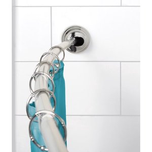 lot 1235 image: NeverRust Curved Tension Shower Rod Chrome - Zenna Home