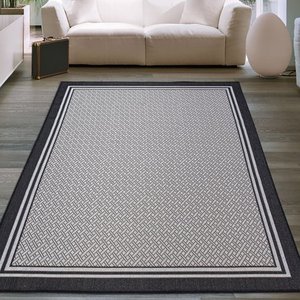 lot 1259 image: Ottomanson Jardin Collection Area Rug, Black