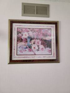 lot 1006 image: Floral print 28 by 24