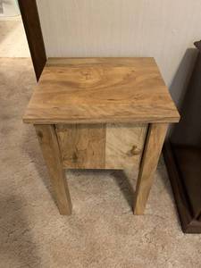 lot 1303 image: Small side table with storage 20 12� x 13 12� x 14 12�