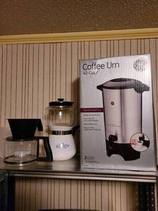 lot 2004 image: Coffee urn and assorted pots